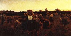 Jules Breton The Recall of the Gleaners China oil painting art